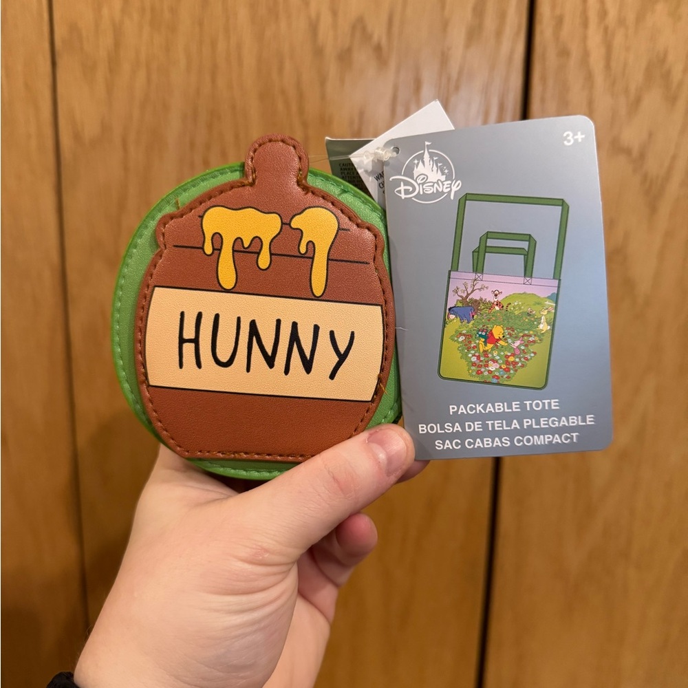 Disney Hunny Pot Packable Tote - Brown and Green